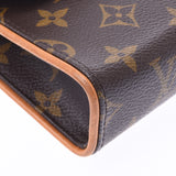 LOUIS VUITTON ルイヴィトンモノグラムポシェットフロランティーヌブラウン M51855 unisex monogram canvas leather bum-bag B rank used silver storehouse