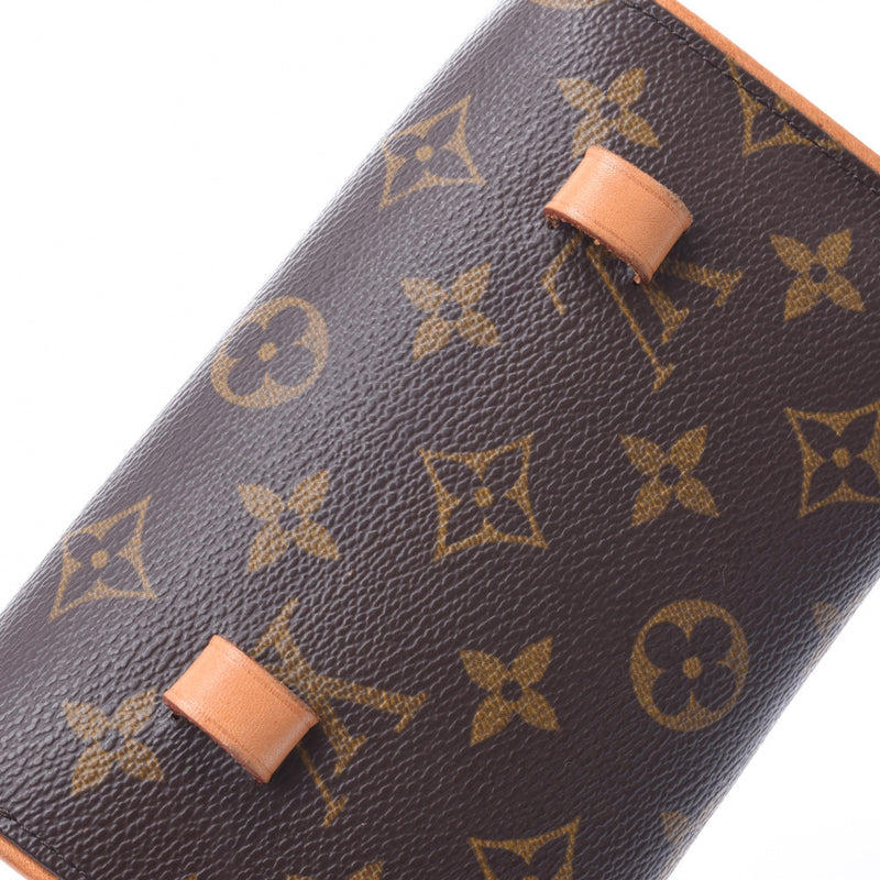 LOUIS VUITTON ルイヴィトン モノグラム ポシェットフロランティーヌ ブラウン M51855 ユニセックス モノグラムキャンバス レザー ウエストバッグ Bランク 中古 銀蔵