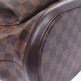 LOUIS VUITTON路易威登Damier Manosque GM棕色N51120女士Damier帆布皮革手提包A级二手Ginzo