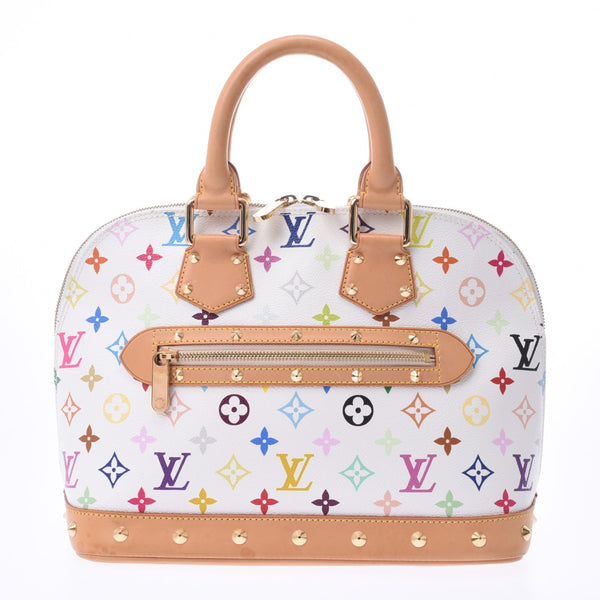 路易威登（Louis Vuitton）路易威登（Louis Vuitton）多色Alma Bron（白色）M92647女士会标多色皮革手提包AB等级二手Ginzo