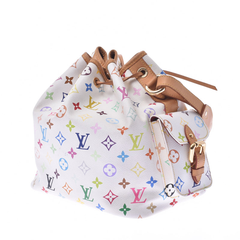 LOUIS VUITTON Multicolor Petit Noe Shoulder Bag White M42229 LV