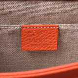 GUCCI Gucci Interlocking Chain Shoulder Bag Outlet Orange 510304 Ladies Calf Shoulder Bag Shindo Used Ginzo