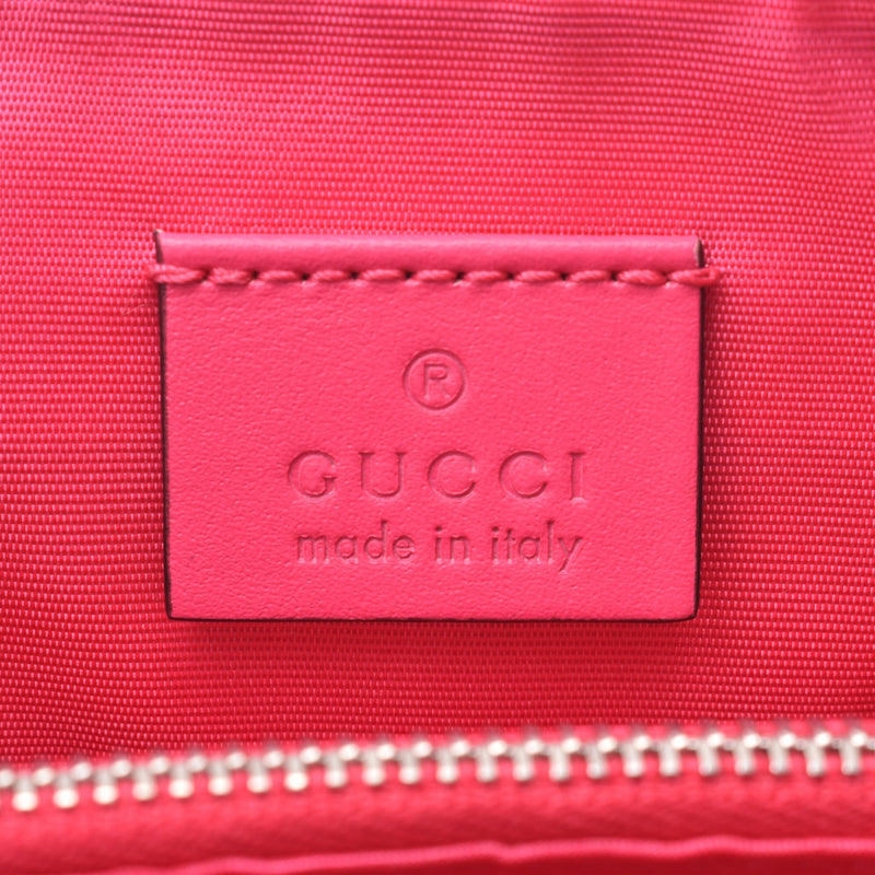 GUCCI GUCCY print mini shoulder pink / gold 511189 ladies calf shoulder bag Shindo used Ginzo