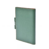 HERMES Agenda GM Green/Yellow □A Engraved (around 1997) Unisex Kushbell notebook cover B rank used Ginzo