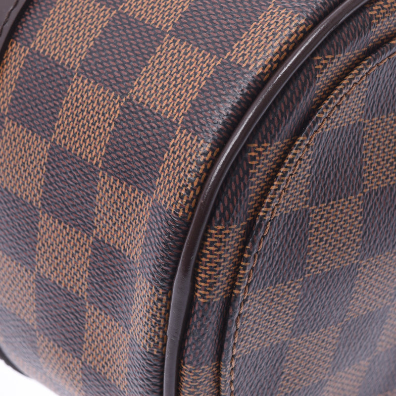 LOUIS VUITTON路易威登Damier Papillon棕色N41210女士Damier帆布皮革手提包A级二手Ginzo