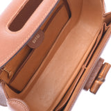 GUCCI Gucci 2WAY Handbag Bamboo Brown Ladies Pigskin Handbag AB Rank Used Ginzo