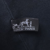 HERMES Hermes poroshone Mille black unisex canvas shoulder bag B-rank used silver