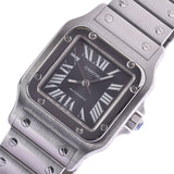 CARTIER Santosgarbe LM Asia Limited Boys SS watch automatic winding black dial A rank used Ginzo