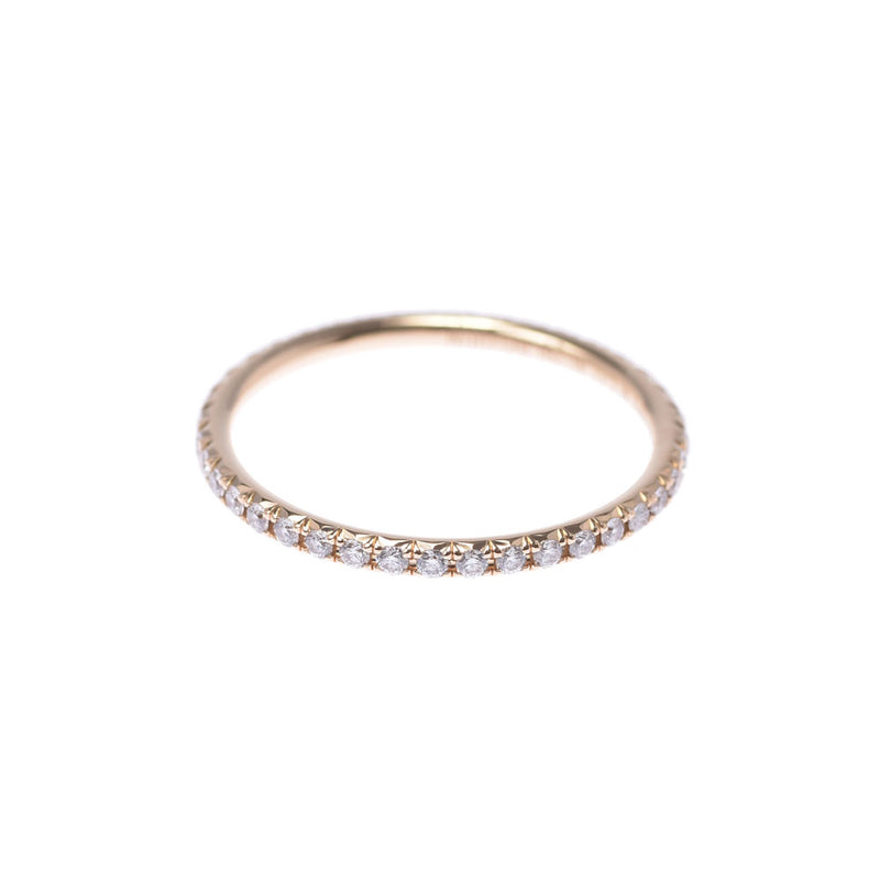 TIFFANY&Co. Tiffany Metro Ring Full Diamond Eternity Ring No.7.5 Ladies K18YG Ring/Ring A Rank Used Ginzo