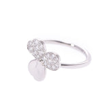 TIFFANY&Co. Tiffany Paper Flower Ring #7 7 Ladies Pt950 Platinum Diamond Ring/Ring A Rank Used Ginzo