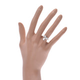 TIFFANY&Co. Tiffany Paper Flower Ring #7 7 Ladies Pt950 Platinum Diamond Ring/Ring A Rank Used Ginzo