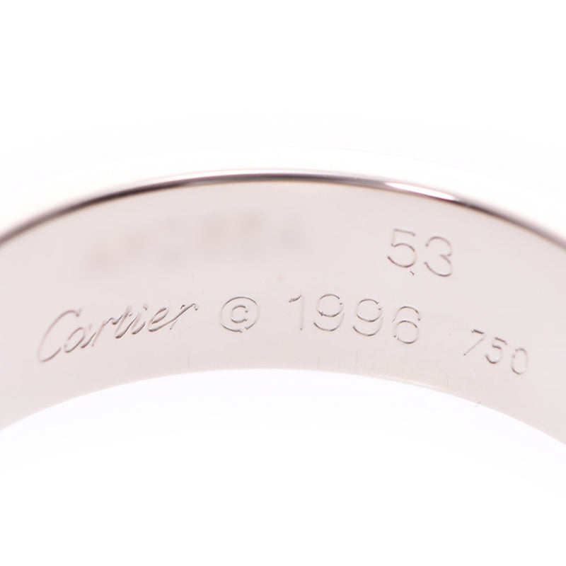 CARTIER love ring #53 12.5 No. unisex K18WG ring / ring A rank used Ginzo