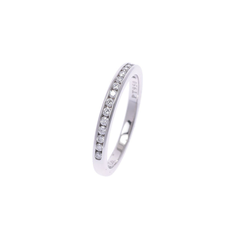 TIFFANY&Co. Tiffany Half Eternity Ring No. 9 Ladies Pt950 Platinum Diamond Ring/Ring A Rank Used Ginzo