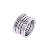 BVLGARI Bvlgari B-ZERO Ring #54 Size L No. 13 Unisex K18WG Ring/Ring A Rank Used Ginzo