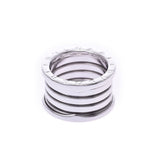 BVLGARI Bvlgari B-ZERO Ring #54 Size L No. 13 Unisex K18WG Ring/Ring A Rank Used Ginzo