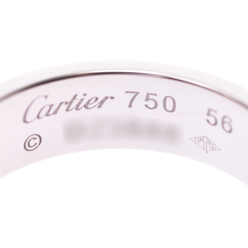 CARTIER Cartier love ring #56 No. 16 unisex K18WG ring-ring a rank used silver