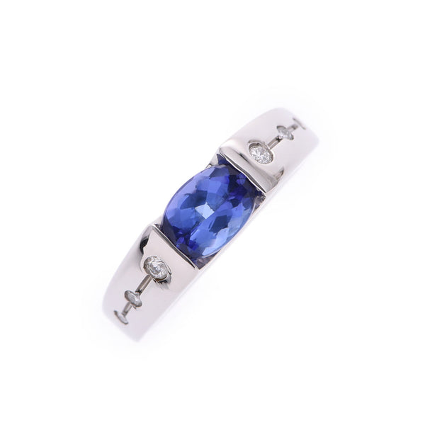 Other tanzanite 1.19ct diamond 0.09ct 13 Lady's Pt900 platinum ring, ring A rank used silver storehouse