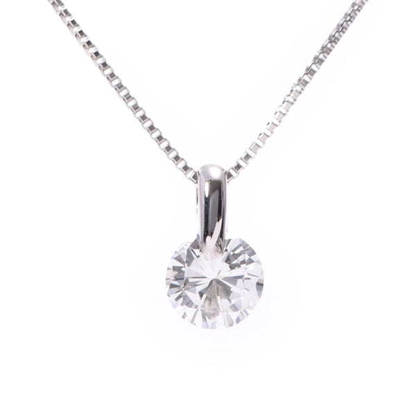 Other Diamond 0.387ct F-SI2-GD Ladies PT900/850 Necklace A Rank Used Ginzo