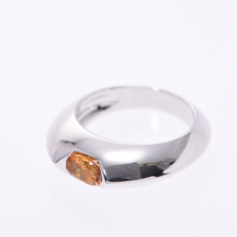 PIAGET Piaget Citrine Diamond #48 No. 8 Ladies K18WG Ring/Ring A Rank Used Ginzo