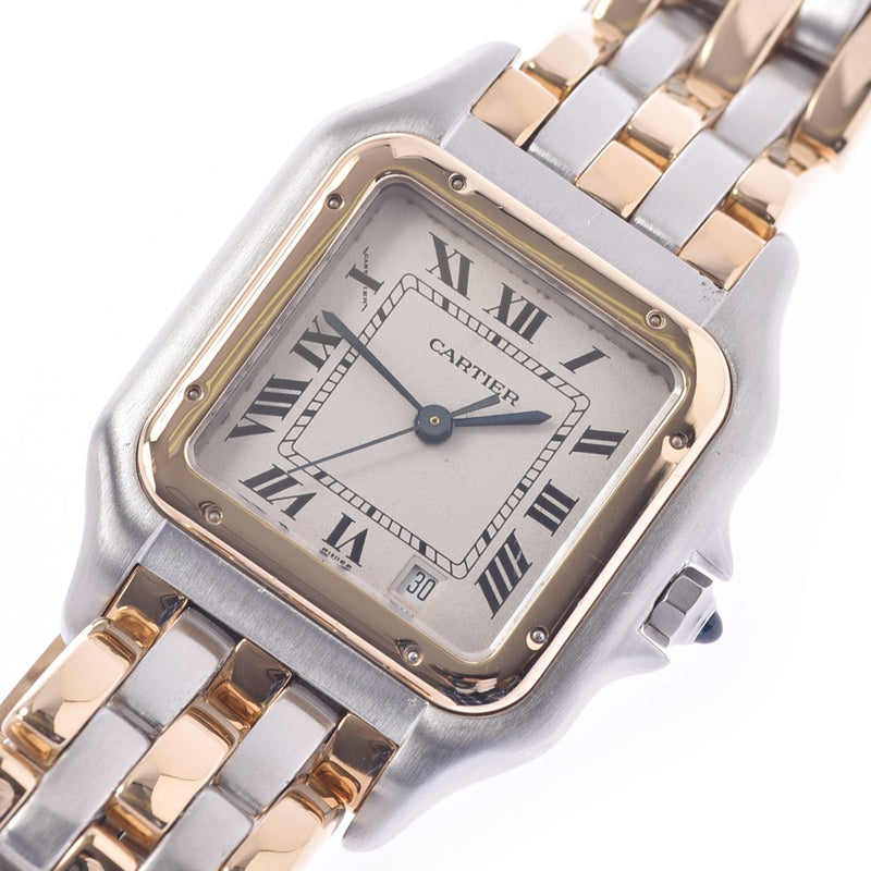 CARTIER Cartier Pantail 3 Row Women's YG/SS Watch Quartz Ivory Dial AB Rank Used Ginzo