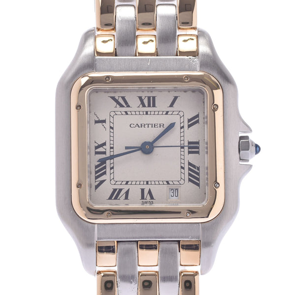 CARTIER Cartier Pantail 3 Row Women's YG/SS Watch Quartz Ivory Dial AB Rank Used Ginzo