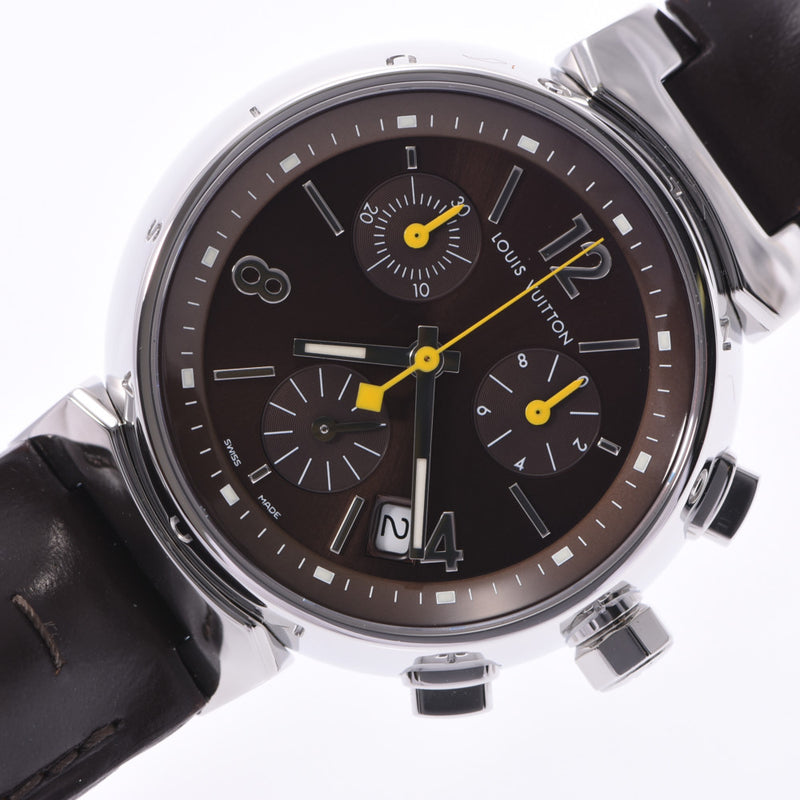 ルイヴィトンタンブール クロノ ユニセックス 腕時計 Q1321 LOUIS 