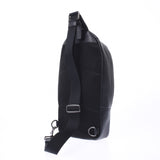 COACH Coach Black/Dark Gray 571 Men's PVC/Calf Body Bag Shindo Used Ginzo