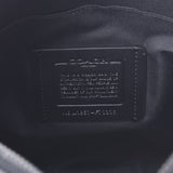 COACH coach signature black unisex PVC X calf shoulder bag-free silver storehouse
