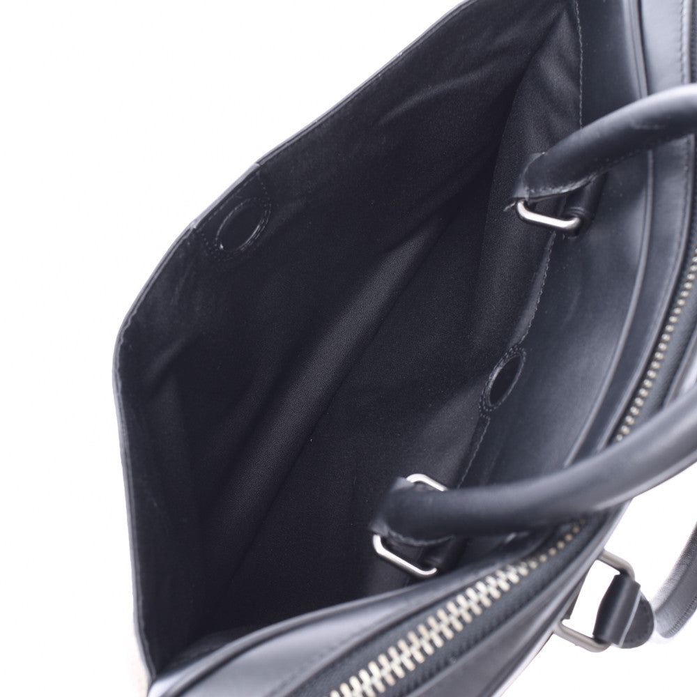 コーチシグネチャー 2WAY ブリーフケース 黒×ベージュ メンズ ビジネス