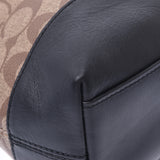 COACH Coach Signature 2WAY Briefcase Black/Beige F76835 Men's PVC/Calf Business Bag Unused Ginzo