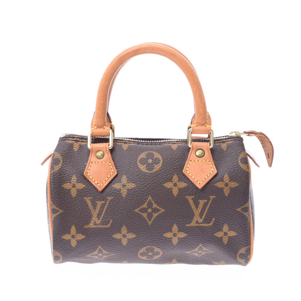 LOUIS VUITTON Louis Vuitton monogram mini-speedy brown M41534 Lady's handbag B rank used silver storehouse