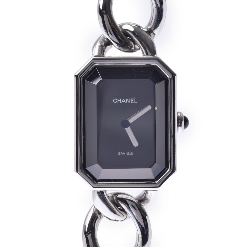 Chanel Plumeria Ladies SS Watch quartz black dial