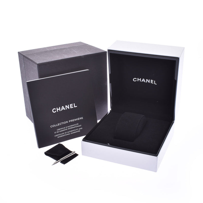 CHANEL シャネル プルミエール ベゼルダイヤ H2132 レディース SS/白セラミック 腕時計 クオーツ 白文字盤 ABランク 中古 銀蔵