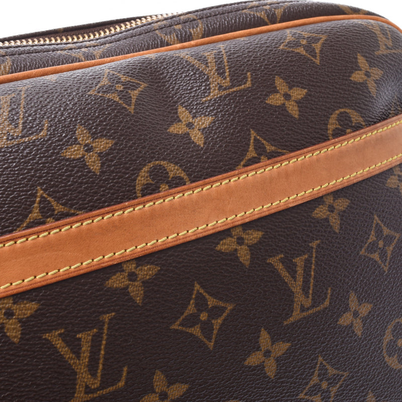 LOUIS VUITTON路易威登Monogram Reporter PM棕色M45254中性Monogram帆布单肩包B等级二手Ginzo