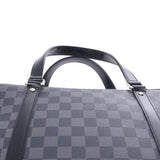 LOUIS VUITTON Louis Vuitton Damier Grafite John Briefcase Black/Grey N48118 Men's Business Bag AB Rank Used Ginzo