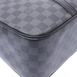 LOUIS VUITTON Louis Vuitton Damier Grafite John Briefcase Black/Grey N48118 Men's Business Bag AB Rank Used Ginzo