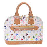 LOUIS VUITTON Louis Vuitton Multicolor Alma Bron (White) M92647 Ladies Handbag B Rank Used Ginzo