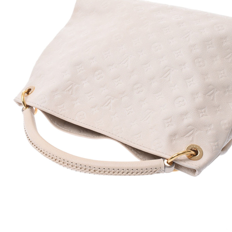 LOUIS VUITTON ルイヴィトンモノグラムアズールアーツィ MM neige M93449 Lady's one shoulder bag AB rank used silver storehouse