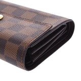 LOUIS VUITTON Louis Vuitton Damier Portofeuil Alexandra Brown N63067 Unisex Tri-fold Wallet AB Rank Used Ginzo