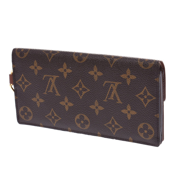 LOUIS VUITTON LOUIS VUITTON MONOGRAME PORT FOUILLA ACCORDION BROWN M58008 Unisex Monogram Canvas Long Wallet B Rank Used Ginzo