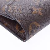 LOUIS VUITTON Louis Vuitton Monogram Portofeuil Josephine Rose Ballerine M41739 Ladies Monogram Canvas Long Wallet Shindo Used Ginzo