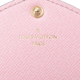 LOUIS VUITTON Louis Vuitton Monogram Portofeuil Josephine Rose Ballerine M41739 Ladies Monogram Canvas Long Wallet Shindo Used Ginzo