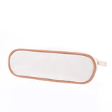 HERMES エルメス ボリードポーチ20 白 ユニセックス キャンバス ポーチ Bランク 中古 銀蔵