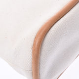 HERMES エルメス ボリードポーチ20 白 ユニセックス キャンバス ポーチ Bランク 中古 銀蔵