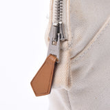 HERMES エルメス ボリードポーチ20 白 ユニセックス キャンバス ポーチ Bランク 中古 銀蔵