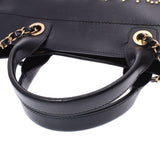 Chanel Deville tote bag black caviar skin 2WAY bag