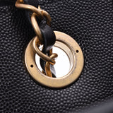 Chanel Deville tote bag black caviar skin 2WAY bag