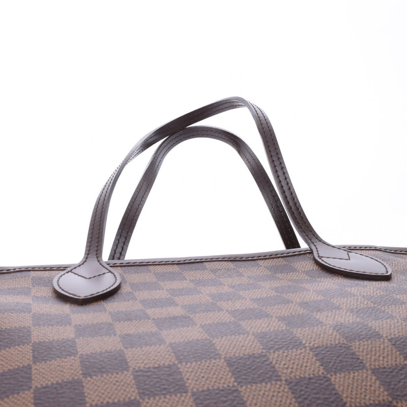 LOUIS VUITTON Louis Vuitton Damier Neverful PM Brown N51109 Ladies Damier Canvas Handbag AB Rank Used Ginzo