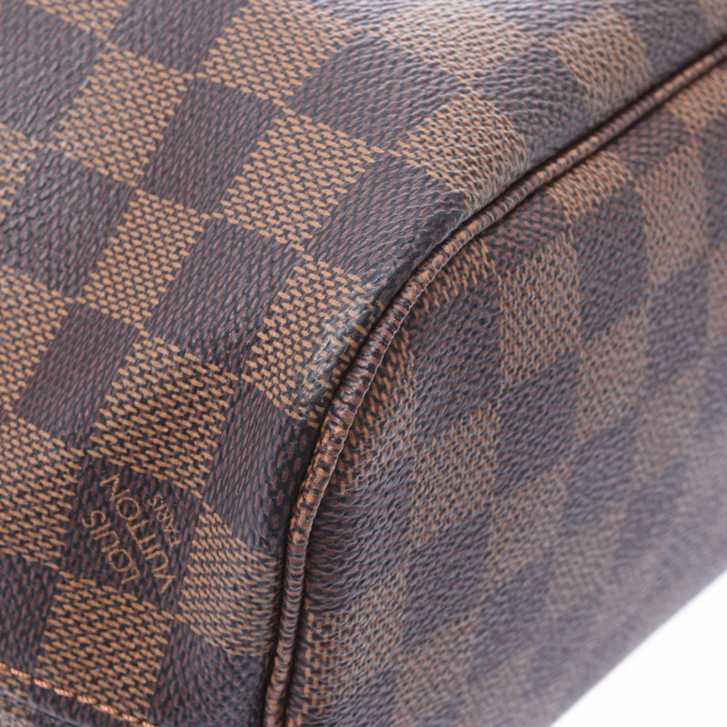 LOUIS VUITTON Louis Vuitton Damier Neverful PM Brown N51109 Ladies Damier Canvas Handbag AB Rank Used Ginzo