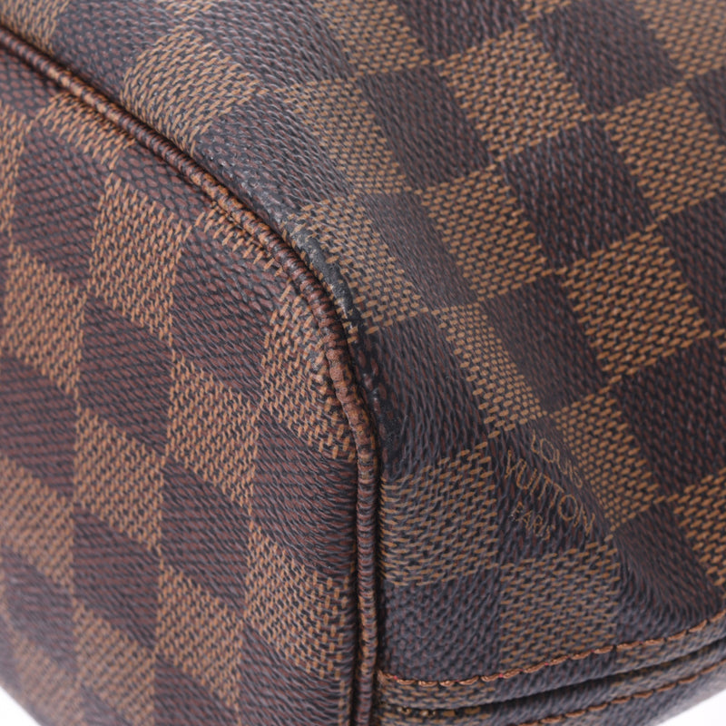 LOUIS VUITTON Louis Vuitton Damier Neverful PM Brown N51109 Ladies Damier Canvas Handbag AB Rank Used Ginzo